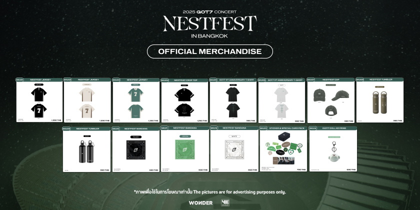 2025 GOT7 CONCERT < NESTFEST > IN BANGKOK OFFICIAL MERCHANDISE